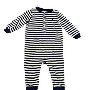 Ralf Lauren Baby Coverall navy and cream 9 months